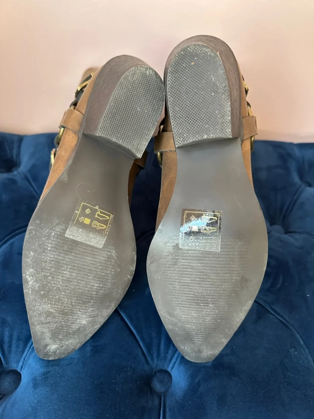 Call It Spring Classic Brown Vegan Leather Western Boots - Women - Picture 3 of 4